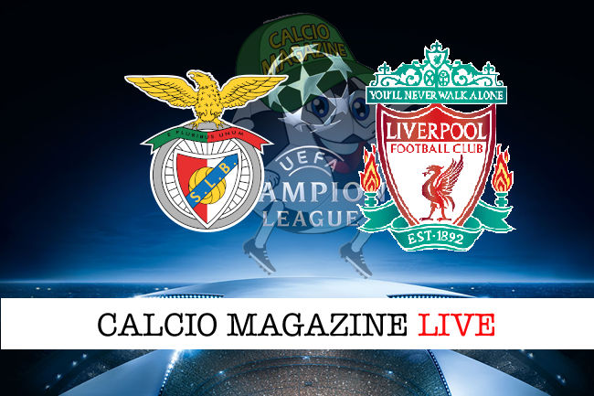 Benfica Liverpool cronaca diretta live risultato in tempo reale