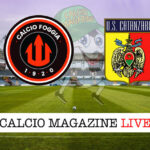 Foggia Catanzaro cronaca diretta live risultato in tempo reale