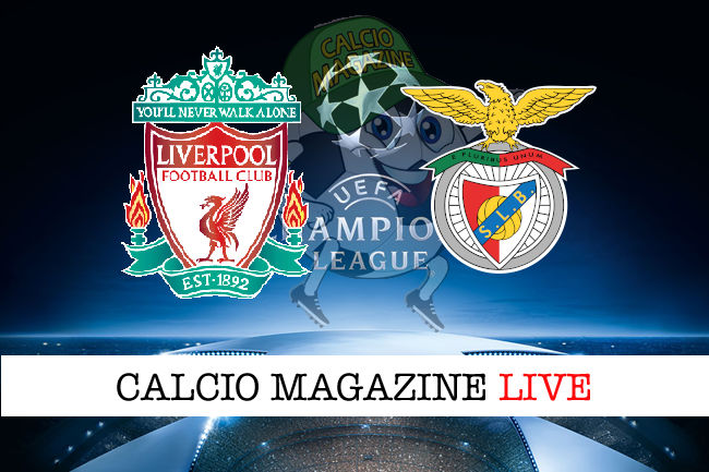 Liverpool Benfica cronaca diretta live risultato in tempo reale