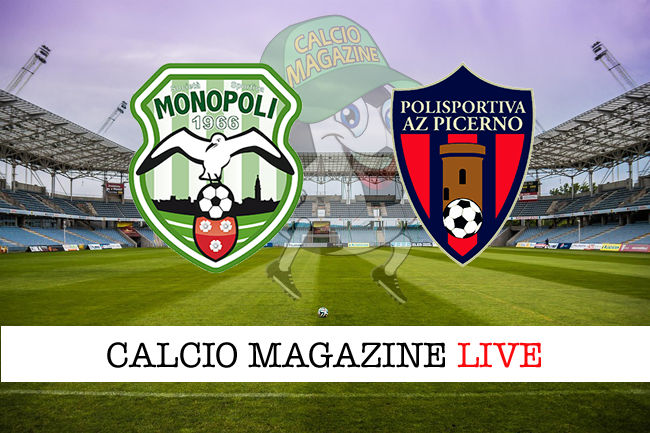 Monopoli Picerno cronaca diretta live risultato in tempo reale