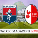 Taranto Bari cronaca diretta live risultato in tempo reale