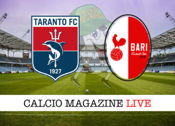 Taranto Bari cronaca diretta live risultato in tempo reale