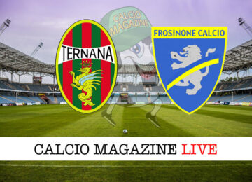 Ternana Frosinone cronaca diretta live risultato in tempo reale