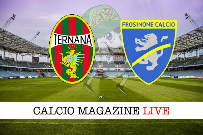 Ternana Frosinone cronaca diretta live risultato in tempo reale