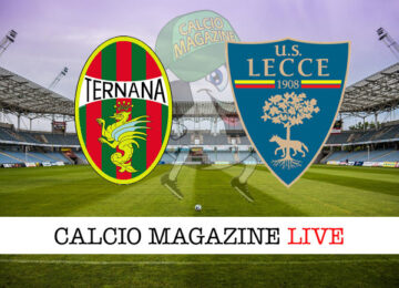 Ternana Lecce cronaca diretta live risultato in tempo reale