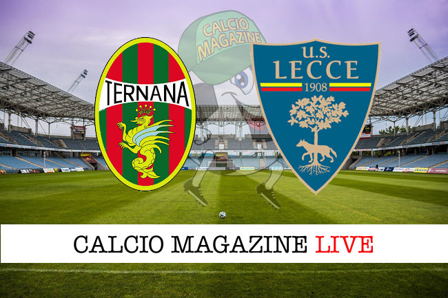 Ternana Lecce cronaca diretta live risultato in tempo reale