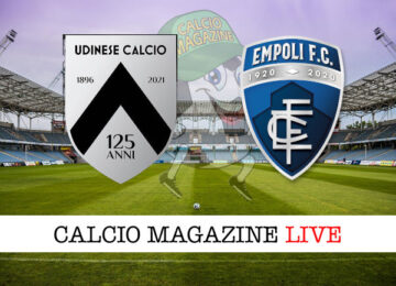 Udinese Empoli cronaca diretta live risultato in tempo reale