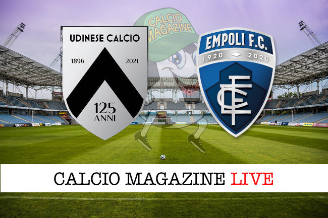 Udinese Empoli cronaca diretta live risultato in tempo reale