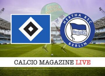 Amburgo Hertha Berlino cronaca diretta live risultato in tempo reale
