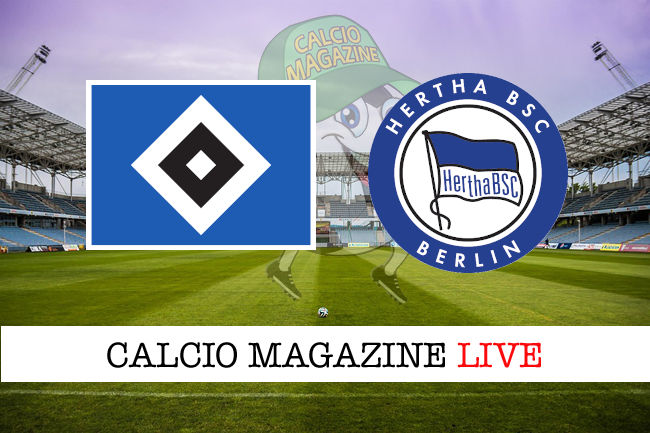 Amburgo Hertha Berlino cronaca diretta live risultato in tempo reale