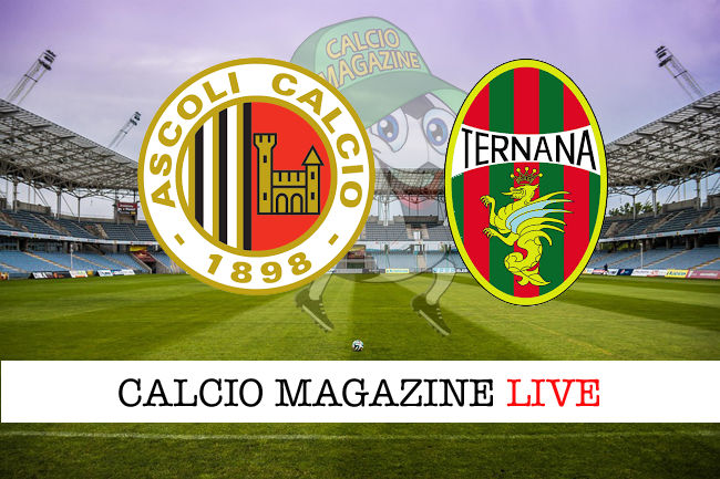 Ascoli Ternana cronaca diretta live risultato in tempo reale