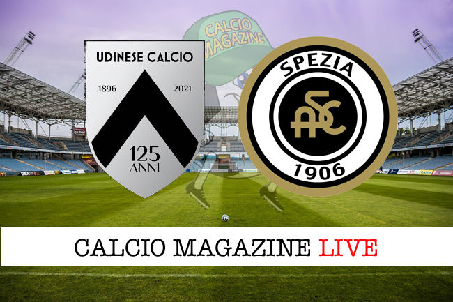 Udinese Spezia cronaca diretta live risultato in tempo reale