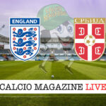 Inghilterra Serbia cronaca diretta live risultato in tempo reale
