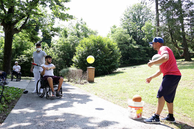 baseball in carrozzina