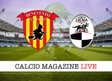 Benevento Siena cronaca diretta live risultato in tempo reale