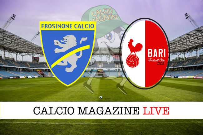 Frosinone Bari cronaca diretta live risultato in tempo reale