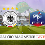 Germania Francia cronaca diretta live risultato in tempo reale