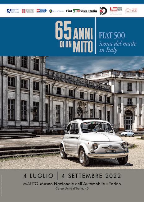 locandina mostra 65 anni fiat 500