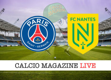 PSG Nantes cronaca diretta live risultato in tempo reale