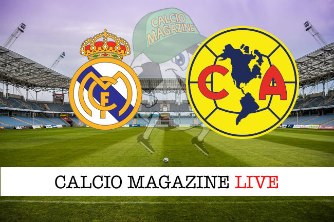 Real Madrid Club America cronaca diretta live risultato in tempo reale