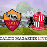 Roma Sunderland cronaca diretta live risultato in tempo reale