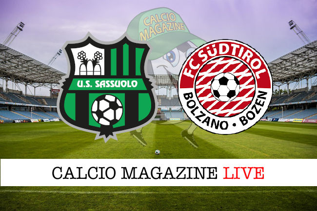 Sassuolo Sudtirol cronaca diretta live risultato in tempo reale