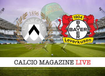Udinese Bayer Leverkusen cronaca diretta live risultato in tempo reale