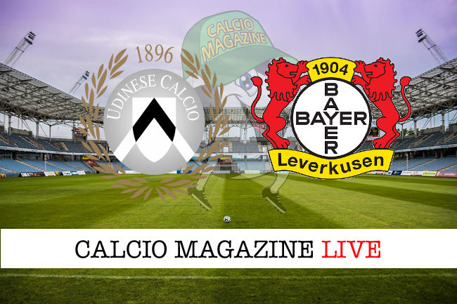 Udinese Bayer Leverkusen cronaca diretta live risultato in tempo reale