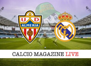 Almeria Real Madrid cronaca diretta live risultato in tempo reale