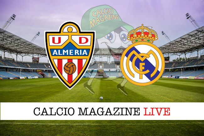 Almeria Real Madrid cronaca diretta live risultato in tempo reale