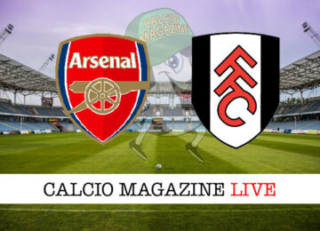 Arsenal Fulham cronaca diretta live risultato in tempo reale
