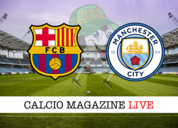 Barcellona Manchester City cronaca diretta live risultato in tempo reale