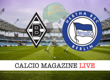 Borussia Monchengladbach Hertha Berlino cronaca diretta live risultato in tempo reale