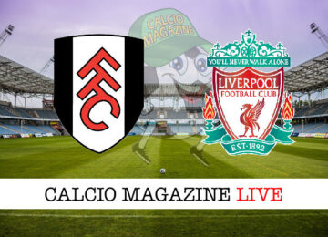 Fulham Liverpool cronaca diretta live risultato in tempo reale