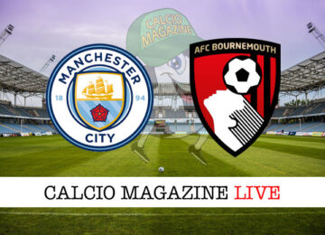 Manchester City Bournemouth cronaca diretta live risultato in tempo reale