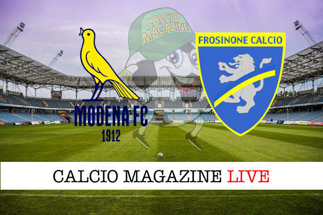 Modena Frosinone cronaca diretta live risultato in tempo reale