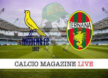 Modena Ternana cronaca diretta live risultato in tempo reale