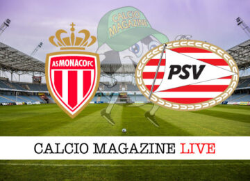 Monaco PSV cronaca diretta live risultato in tempo reale