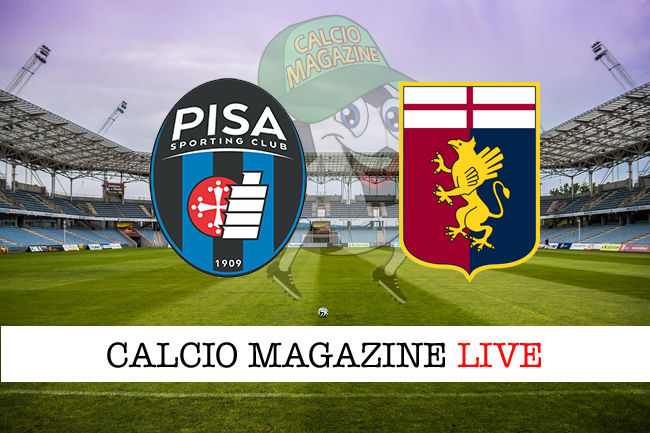 Pisa Genoa cronaca diretta live risultato in tempo reale