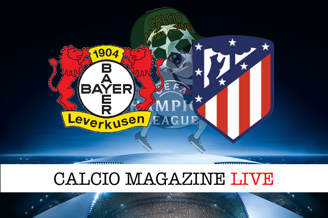 Bayer Leverkusen Atletico Madrid cronaca diretta live risultato in tempo reale
