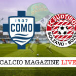 Como Sudtirol cronaca diretta live risultato in tempo reale