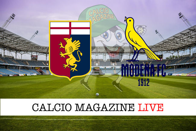Genoa Modena cronaca diretta live risultato in tempo reale
