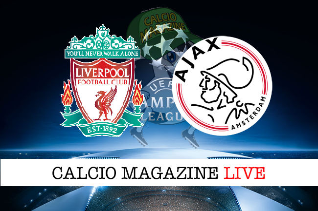 Liverpool Ajax cronaca diretta live risultato in tempo reale