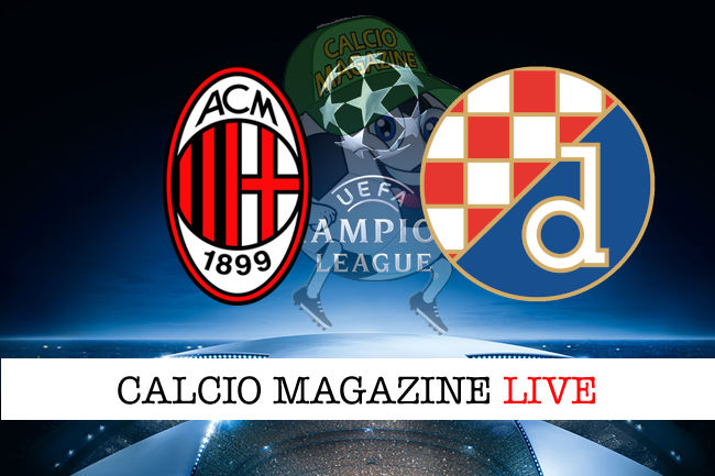 Milan Dinamo Zagabria cronaca diretta live risultato in tempo reale