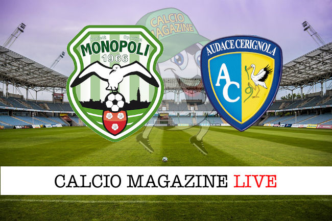 Monopoli Audace Cerignola cronaca diretta live risultato in tempo reale