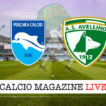 Pescara Avellino cronaca diretta live risultato in tempo reale