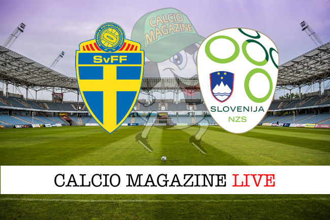 Svezia Slovenia cronaca diretta live risultato in tempo reale