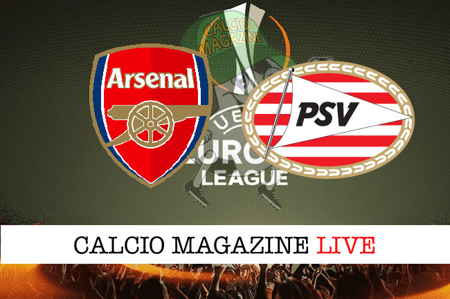 Arsenal PSV cronaca diretta live risultato in tempo reale
