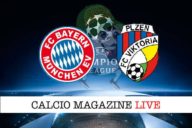 Bayern Monaco Viktoria Plzen cronaca diretta live risultato in tempo reale