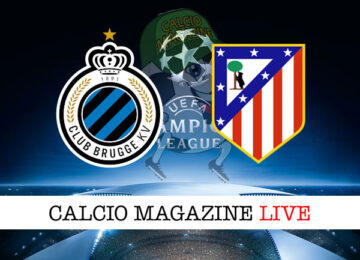 Club Brugge Atletico Madrid cronaca diretta live risultato in tempo reale